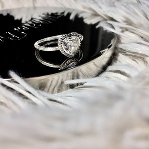 Pandora Sparkling Love Heart ring